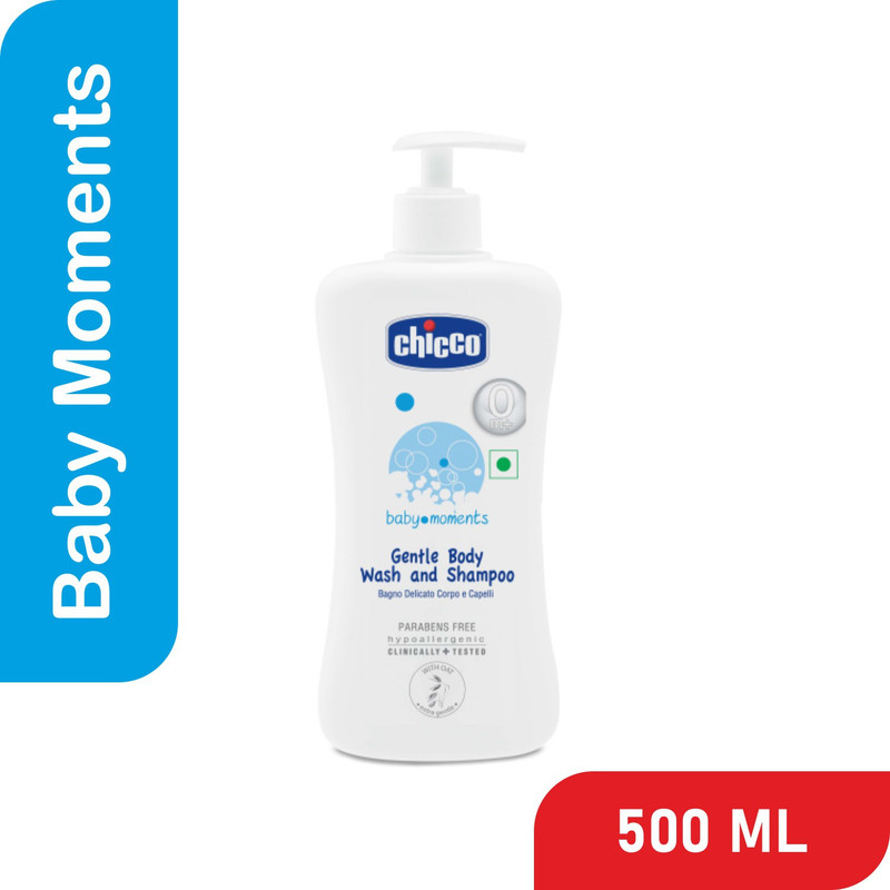 Chicco BabyMoments Gentle Body Wash & Shampoo(500 ml)