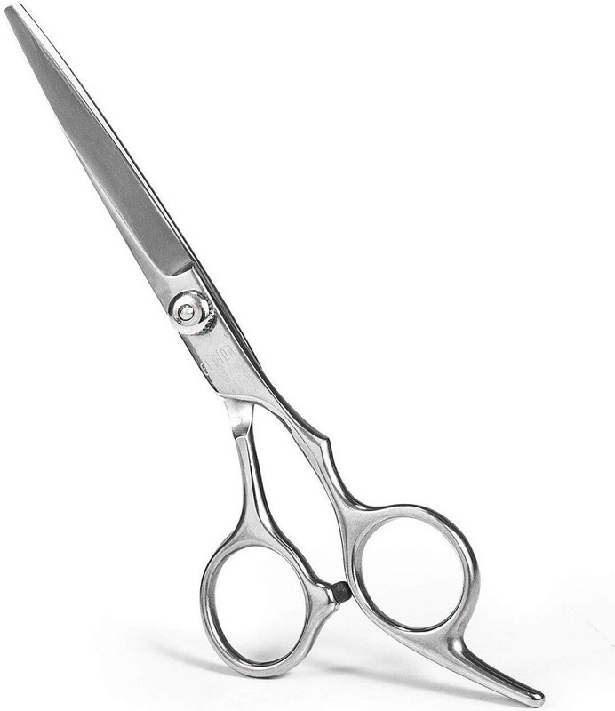 Sweetpea Makeover Professional Hair Scissors Barber Hair Cutting Scissors Shears Straight Edge Scissor Scissors(Set of 1, Silver)