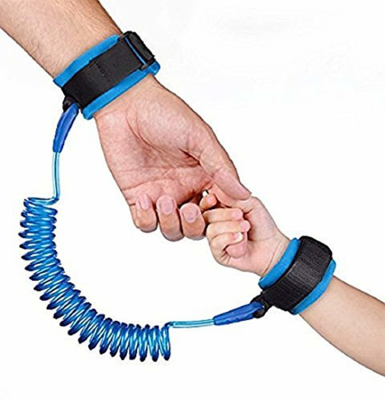 Kretix Baby Child Anti Lost Safety Wrist Link Harness Strap Rope Leash Walking Hand Belt for Toddlers, Kids(Multicolor)