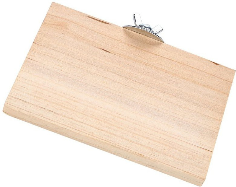 Sage Square Natural Wood Platform cum Perch cum Stand Bird Toy Ideal for Lovebird, Budgerigar, Sun Conure, Pionus, Quaker Parrot, Cockatiel, Finch, Canary, Budgeri (Light Weight) (9" / 23 cm) Wooden Training Aid For Bird
