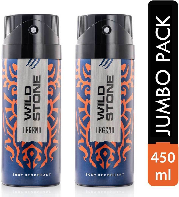 Wild Stone Legend - Deodorant Spray - For Men(450 ml, Pack of 2)