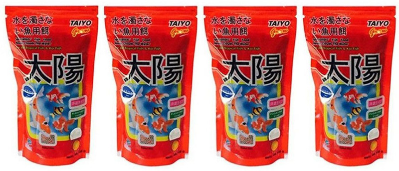 TAIYO Taiyo Grow 100g Fish Food, 800g (Pack of 8) 0.8 kg (8x0.1 kg) Dry Adult, Young, Senior Fish Food