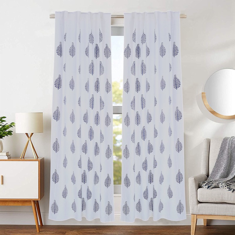 check MRP of indigo curtains Wings of Decor