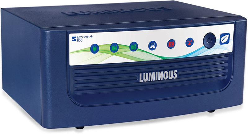 LUMINOUS ECO VOLT+850 850/12v with 24 Month Warranty Pure Sine Wave Inverter(750 VA)
