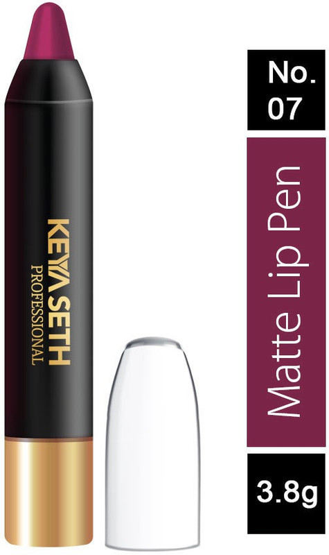 KEYA SETH AROMATHERAPY Matte Lip Pen(07 Purple Plum, 0.8 g)