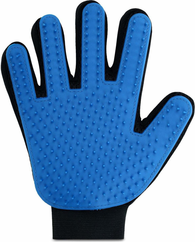 Nazar Battu Dog Bath Pet cleaning Supplies Pet Glove Dog Accessories Basic Grooming Gloves for Dog, Cat(Blue, Fits All)