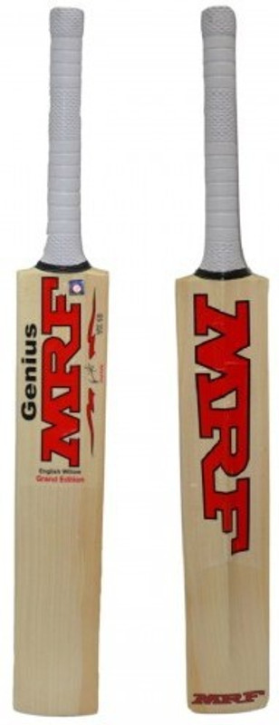 MRF Genius M-1002 TANNIS POPULER WILLOW BAT Poplar Willow Cricket Bat For 15+ Yrs(0.3 kg)