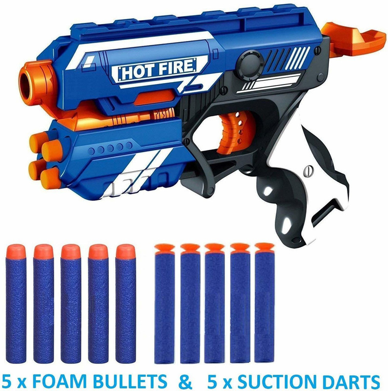 Lattice Soft Foam Blaster New Gun Toy 7036 For Kids Guns & Darts(Multicolor)