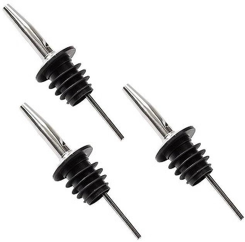 Dynore Dynore Stainless Steel Set of 3-Metal Wine Bottle Pourer/ Pour Spout Stainless Steel Bottle Stopper(Steel)