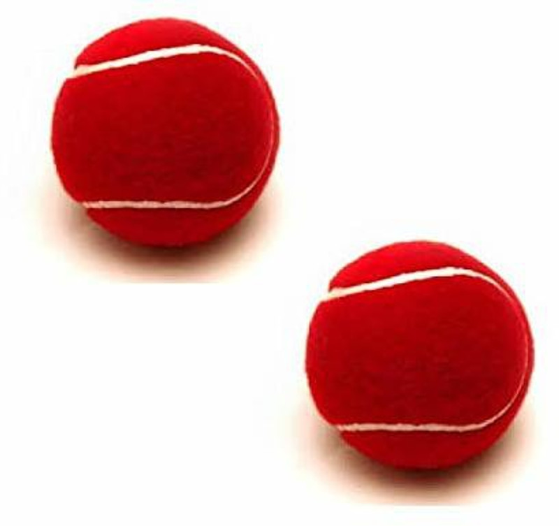 HACKERX Cricket Tennis Ball Pack of 2 | Hard + 1 Cricket Bat Fiber Tape Free Cricket Tennis Ball(Standard, Pack of 2)