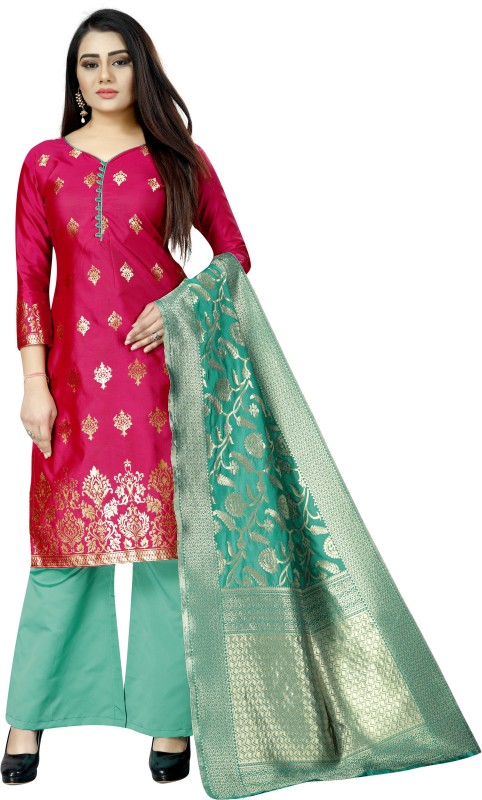 MANJULA SAREE Cotton Silk Blend Woven Salwar Suit Material(Unstitched)
