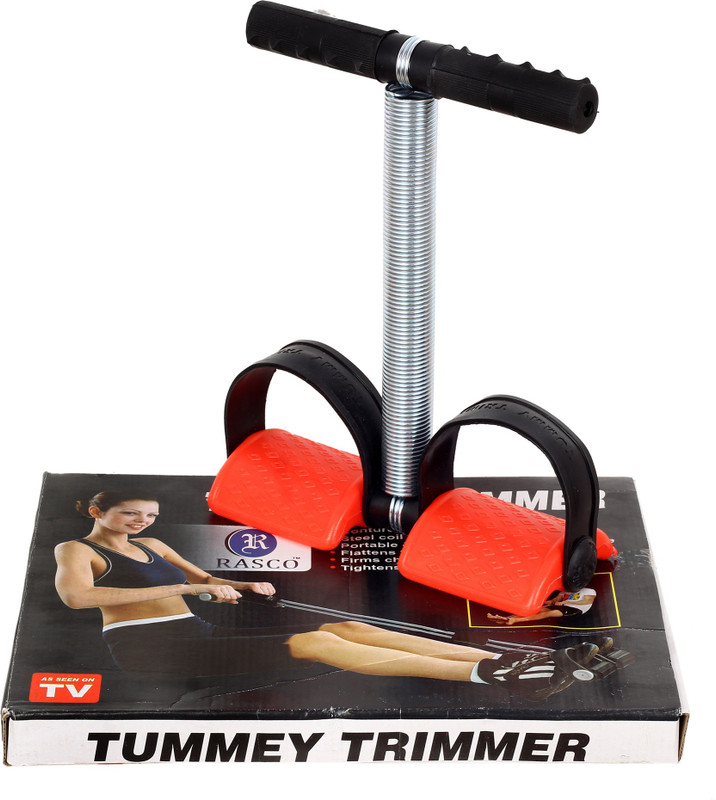 RASCO HIGH QUALITY STEEL DOUBLE SPRING TUMMY TRIMMER BLACK Ab Exerciser(Black)