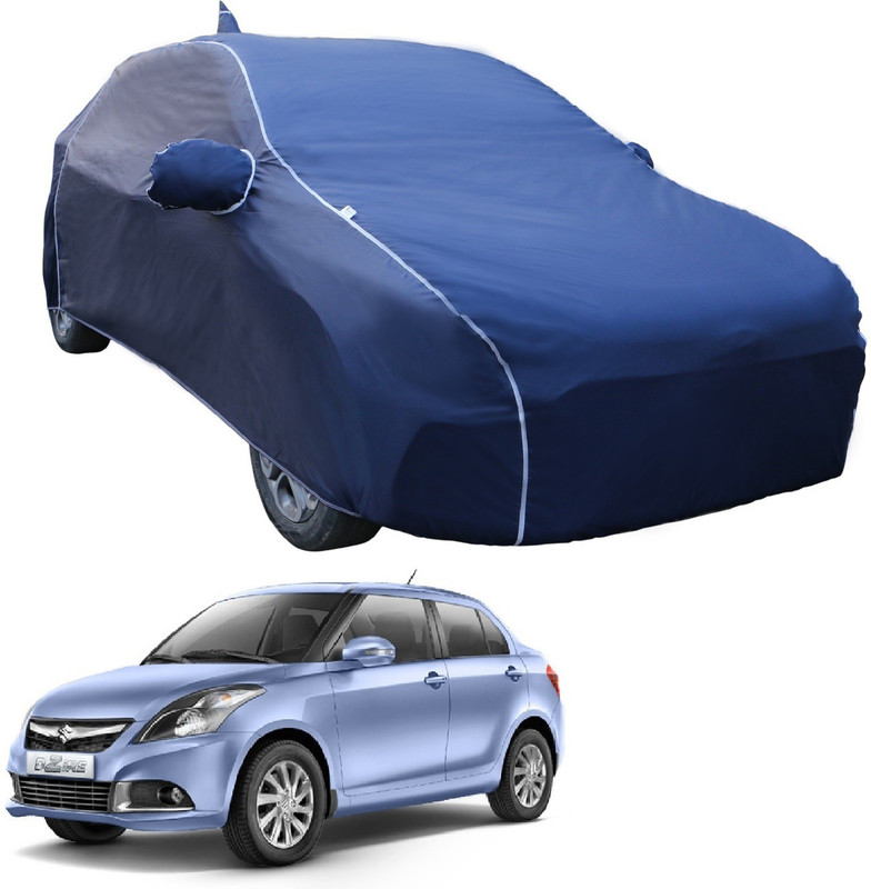 Fit Fly Car Cover For Maruti Suzuki Swift Dzire (With Mirror Pockets)(Blue, For 2012, 2013, 2014, 2015, 2016 Models)