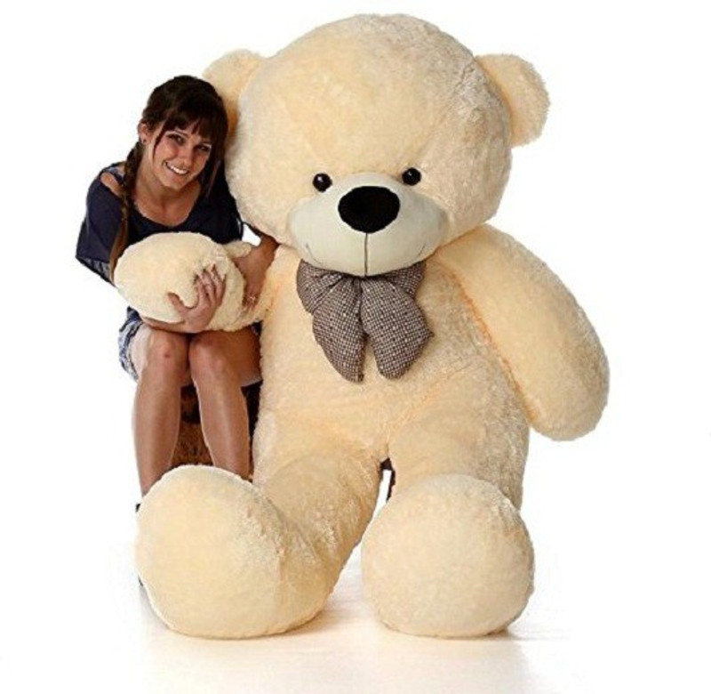 Omex 5.5 Feet Cream Color Soft and New Teddy Bear - 167 cm(Cream)