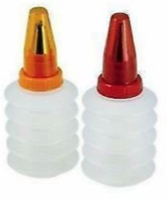 K Kudos Enterprise 2 Pcs Cookies Cake Cupcake Decorating Icing Piping Nozzles Bottle Stainless Steel Round Icing Nozzle(White Pack of 2)