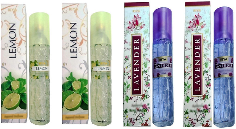 RIYA LEMON, LAVENDER Car Freshener Spray LEMON , LAVENDER(4 x 200 ml)