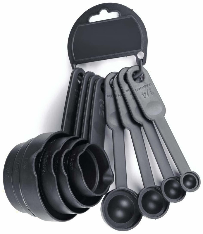 COSMO 8 Pieces Plastic Baking Measurement Set Measuring Cup Set(250 ml, 125 ml, 83 ml, 63 ml, 15 ml, 5 ml, 2.5 ml, 1.25 ml)