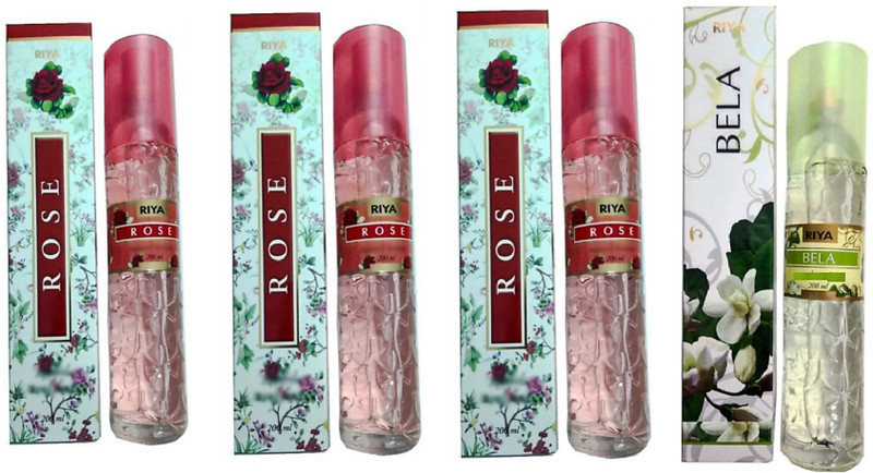 RIYA BELA, ROSE Car Freshener Spray ROSE , BELA(4 x 200 ml)