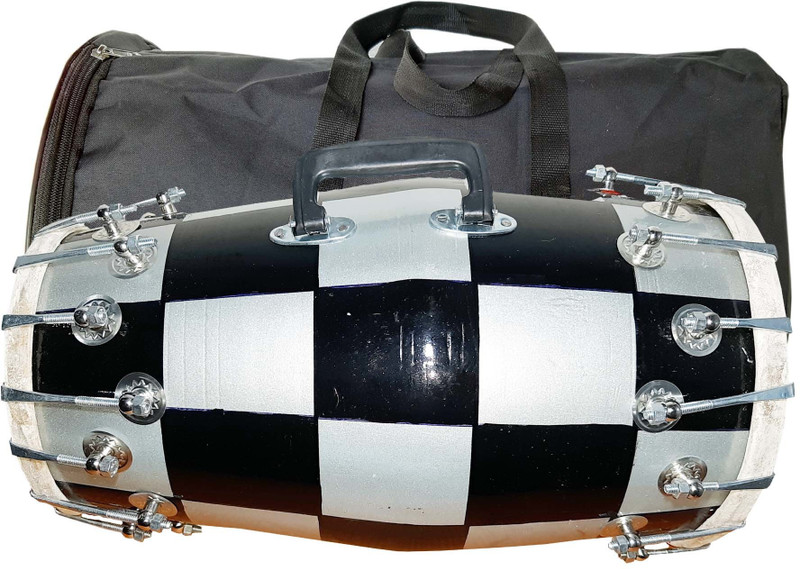 GT manufacturers 1811 Nut & Bolts Dholak(Black)