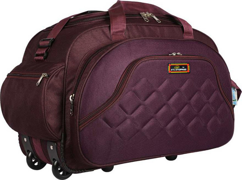Inte Enterprises (Expandable) TheLightweight Luggage Travel 40 L Duffel Bag with 2 Wheels Duffel With Wheels (Strolley)