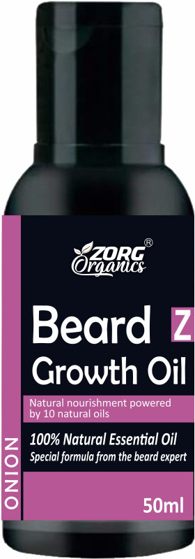 Zorg Organics Beard Growth Oil |Onion | 100% Natural Hair Oil(50 ml)