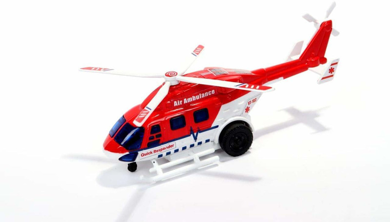 Sheel Dhruv Air Ambulance White And Red Car For Kids(White, Red, Pack of: 1)