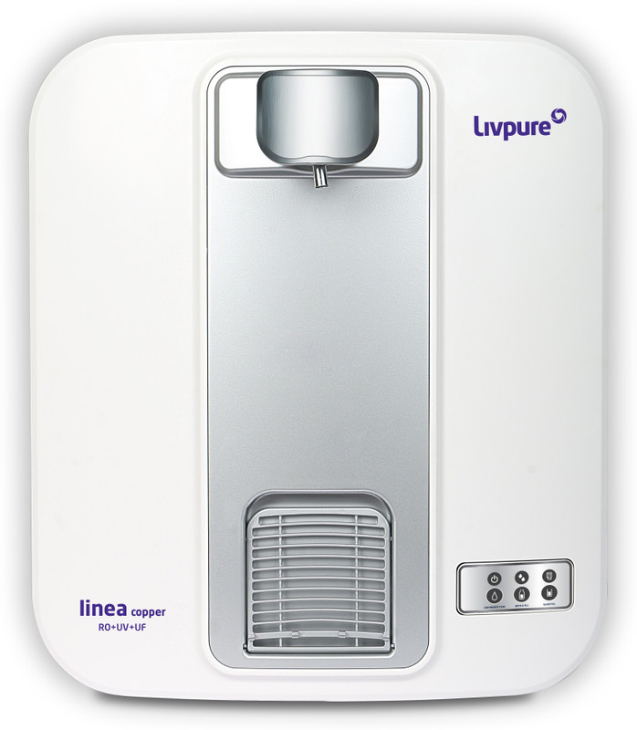 LIVPURE LIV_LINEA_COPPER 5 L RO + UV + UF Water Purifier(White, Silver)
