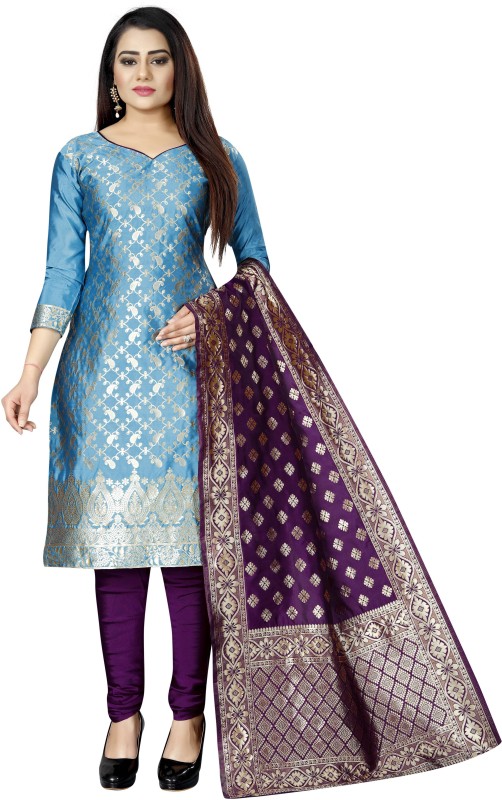SATYAM WEAVES Cotton Silk Blend Woven Salwar Suit Material(Unstitched)