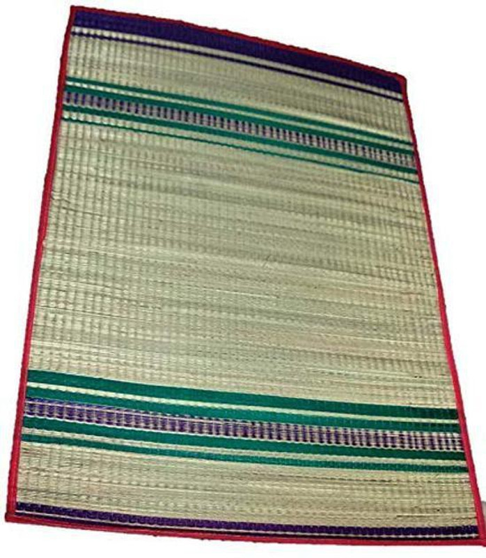 RKR NATURAL YOGA MAT / KORAI MAT / MULTI COLOR / MULTIPURPOSE / CHATAI Multicolor 6 mm Yoga Mat