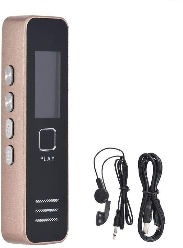 Onskart Digital Voice Recorder Multifunctional Rechargeable Mini Audio Recording Device NA Voice Recorder(1 inch Display)
