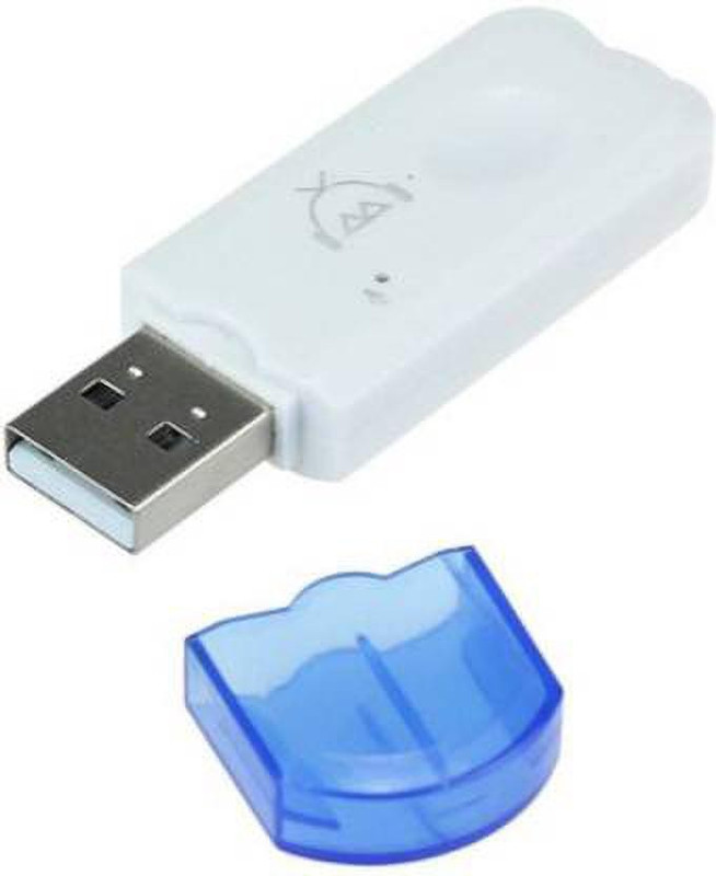 Karone v4.1 Car Bluetooth Device with Adapter Dongle(White)