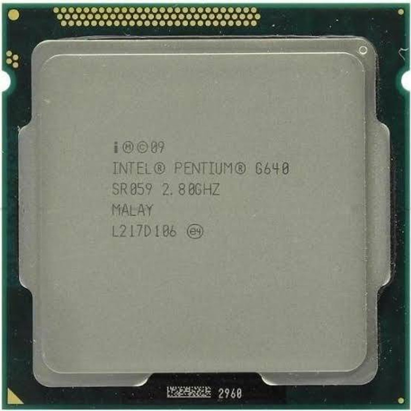 Intel PENTIUM DUAL CORE G640 2.8 GHz LGA 1155 Socket 2 Cores Desktop Processor(STEEL)