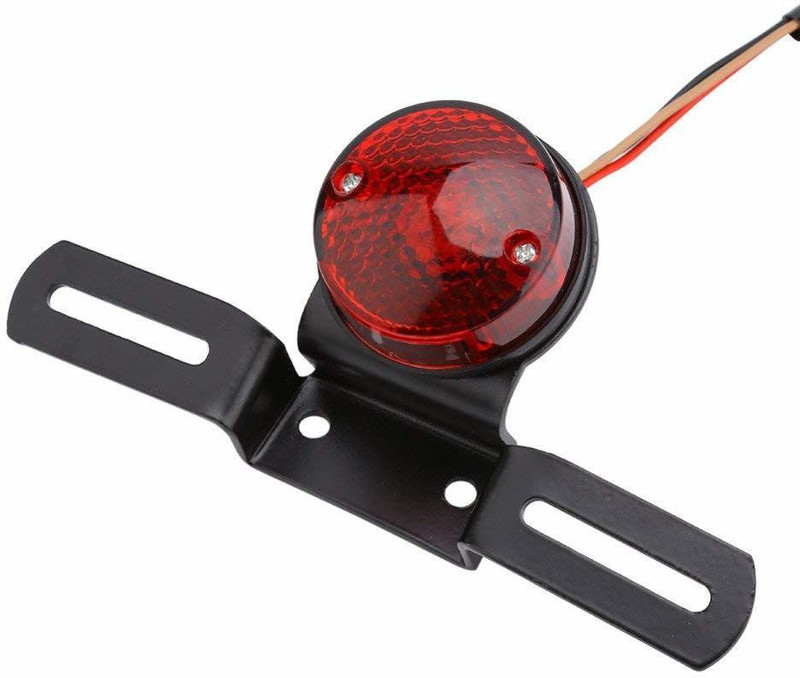 TRP Traders Motorcycle Motor Brake Tail Rear Light Plate Holder Bike Number Plate(Iron 18 cm  x  9 cm)