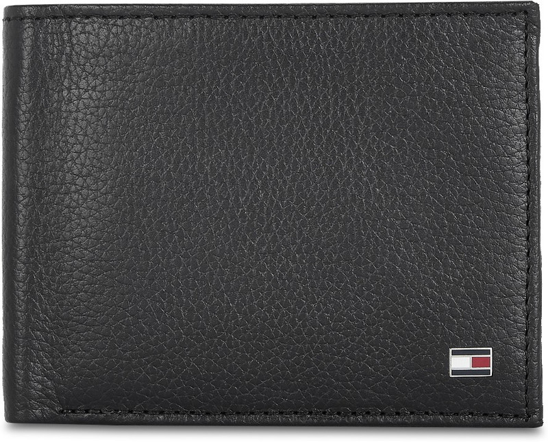 TOMMY HILFIGER Men Formal, Casual Black Genuine Leather Wallet(4 Card Slots)