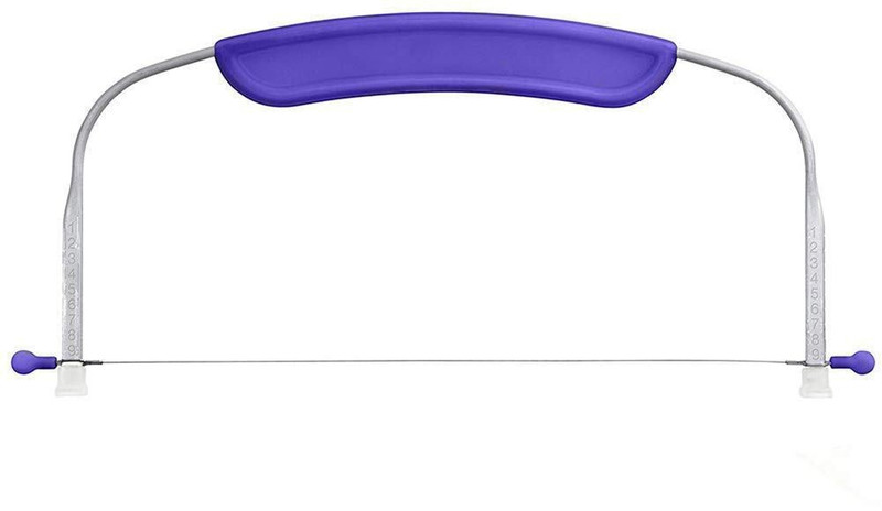 bosig gb New Adjustable Small Cake Leveler Cutter Slicer with Stainless Steel Wires for Professional Baking Tools Pizza Dough Slicers Cake decorating too l Pastry Cutter| Multi-Colour Full Cake Ring Layer Slicer(Multicolor, Metal)
