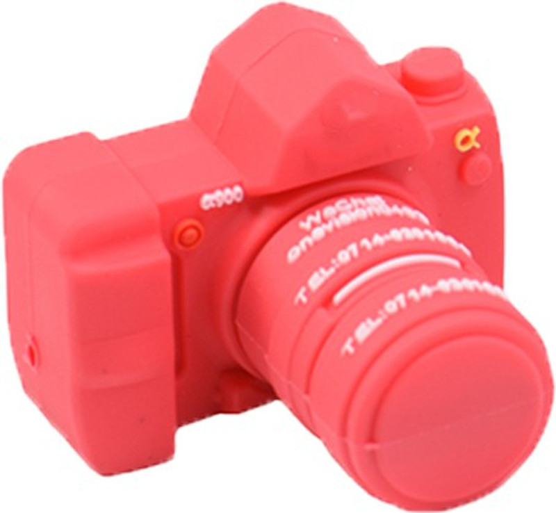 Tobo Mini Pink DSLR Camera USB Flash Drive USB 2.0 Silicon Fancy Gift Pendrive. 32 Pen Drive Compatible with Laptop, Audio Player, Desktop Computer, Television USB 2.0 Rubber Case(Pink)