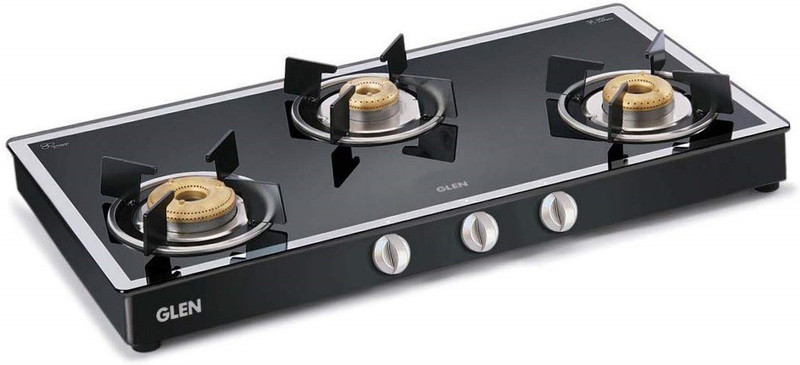 Glen 1038 GT Forged Brass Burners Glass Manual Gas Stove