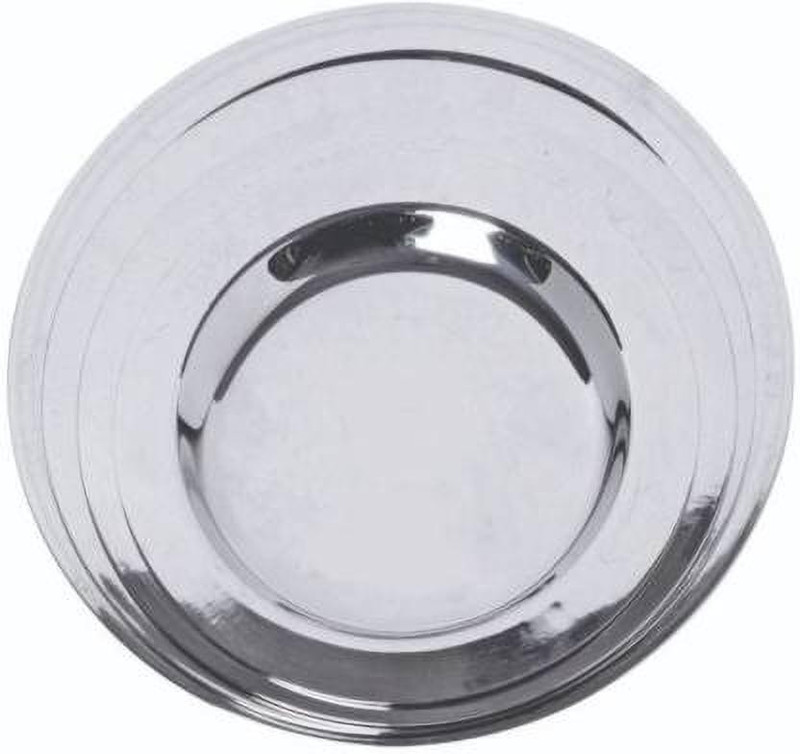 LIMETRO STEEL Stainless steel Plain & Heavy Gauge Ciba 5.5 inch, 6 inch, 6.5 inch, 7 inch, 7.5 inch Lid Set, Pack of 5(Steel)