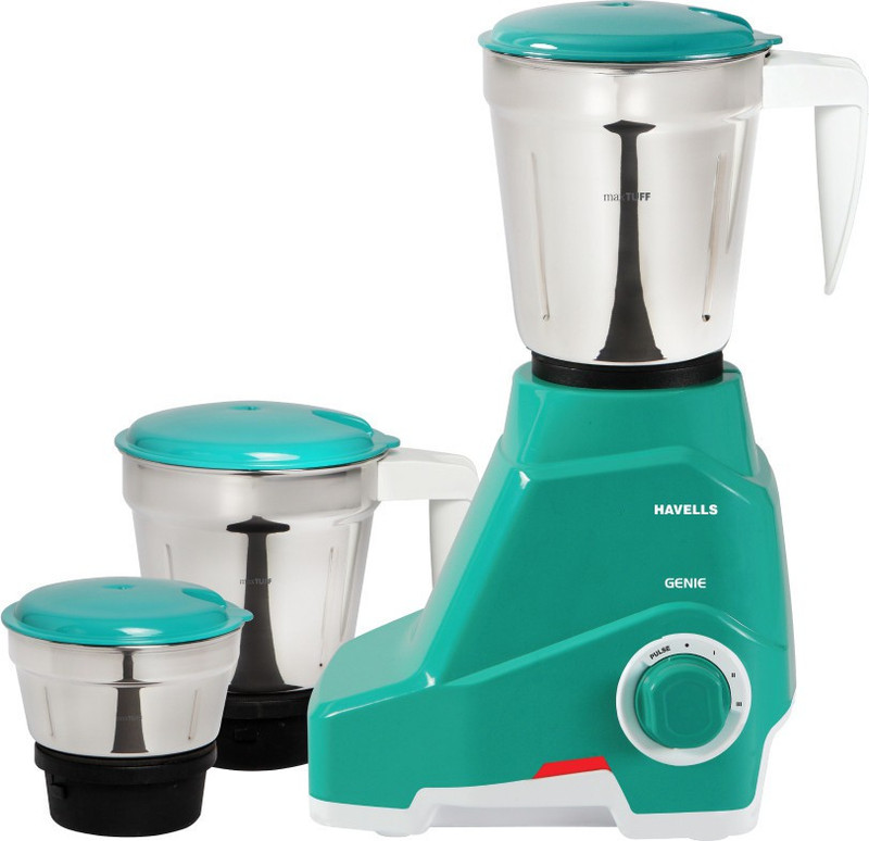 Havells 500W Mixer Grinder with 3 Jars in Green | Powerful Kitchen Appliance