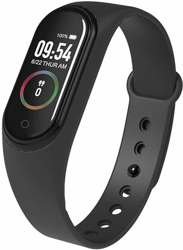 Varni Sales M4 WaterProof Smart Band Device(Black Strap, Size : FREE)