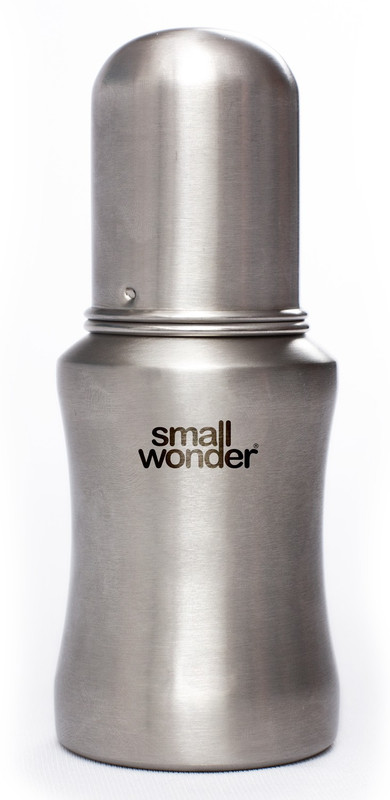 Small Wonder Stainless Steel Baby Feeding Bottle - 120 ml(Silver)