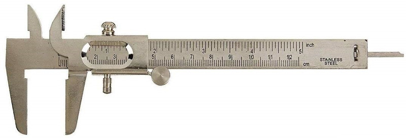 pullox Calipers Student Learning Tool Micrometer Electronic Measuring Stainless Steel Vernier Caliper(12.5 mm)