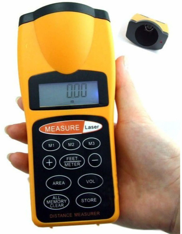 OWL BLIZZ Ultrasonic Distance Measure Meter Laser Pointer (450 nm) (450 nm, red)(450 nm, RED)
