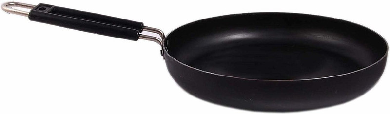 Navghar Pure Iron Fry pan / Frying Pan Pot 21.1 cm diameter 0.74 L capacity(Iron)