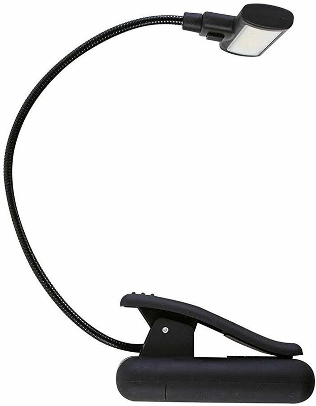 Original Mart clip light Study Lamp(12 cm, Black, White)