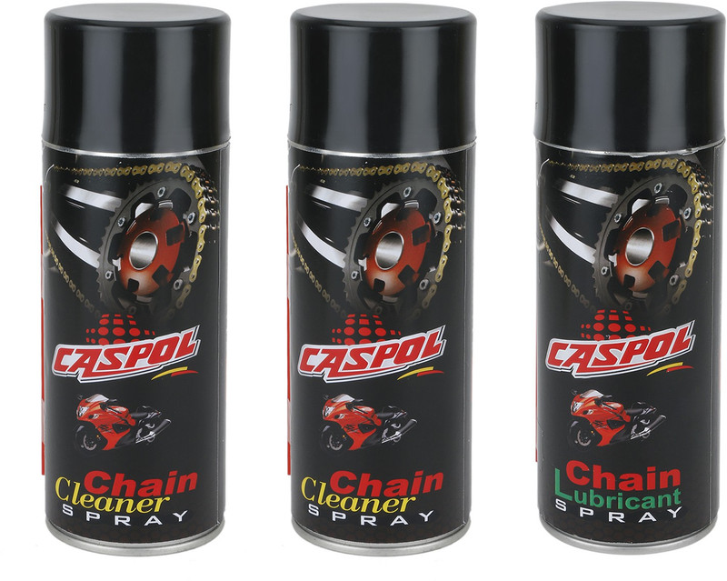 Caspol Chain Cleaner 800 ml and Chain Lubricant 400 ml Chain Cleaner 800 ml and Chain Lubricant 400 ml Chain Oil(1200 ml, Pack of 3)