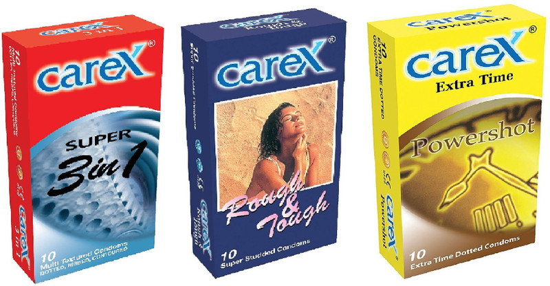CAREX Super 3 in 1- Power Short-Rough & Tough Condoms Condom(Set of 3, 30 Sheets)