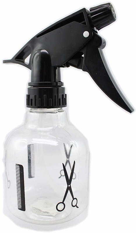 MON N MOL TOY 400 ML Haircut Mist Sprayer Water Spray Bottle for Barber Hairdressing Salon Tool 400 ml Plastic Spray Bottle(Pack of 1, White, Black)