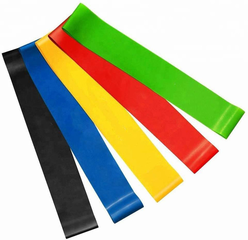 Rassie Resistance Loop Bands for Squats Hips Legs, Butt Glutes and Heavy Workouts Fitness Band(Multicolor, Pack of 5)