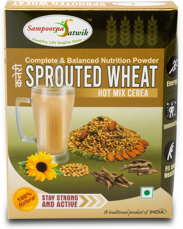 sampoorna satwik Sprouted Ragi Hot Mix Cereal, 200gm(200 g)
